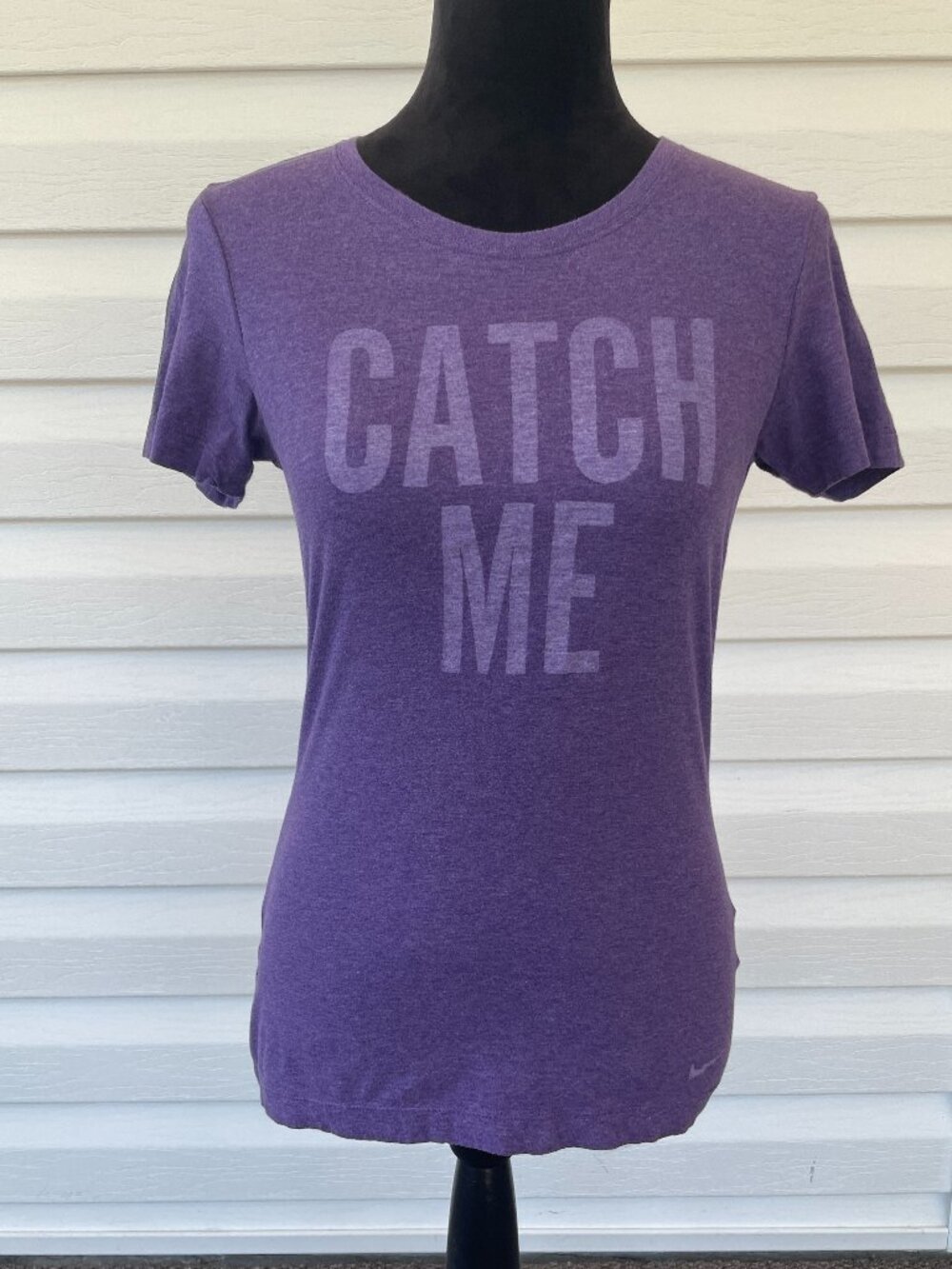 Women's NIKE SS Running Tee MEDIUM Slim Fit
